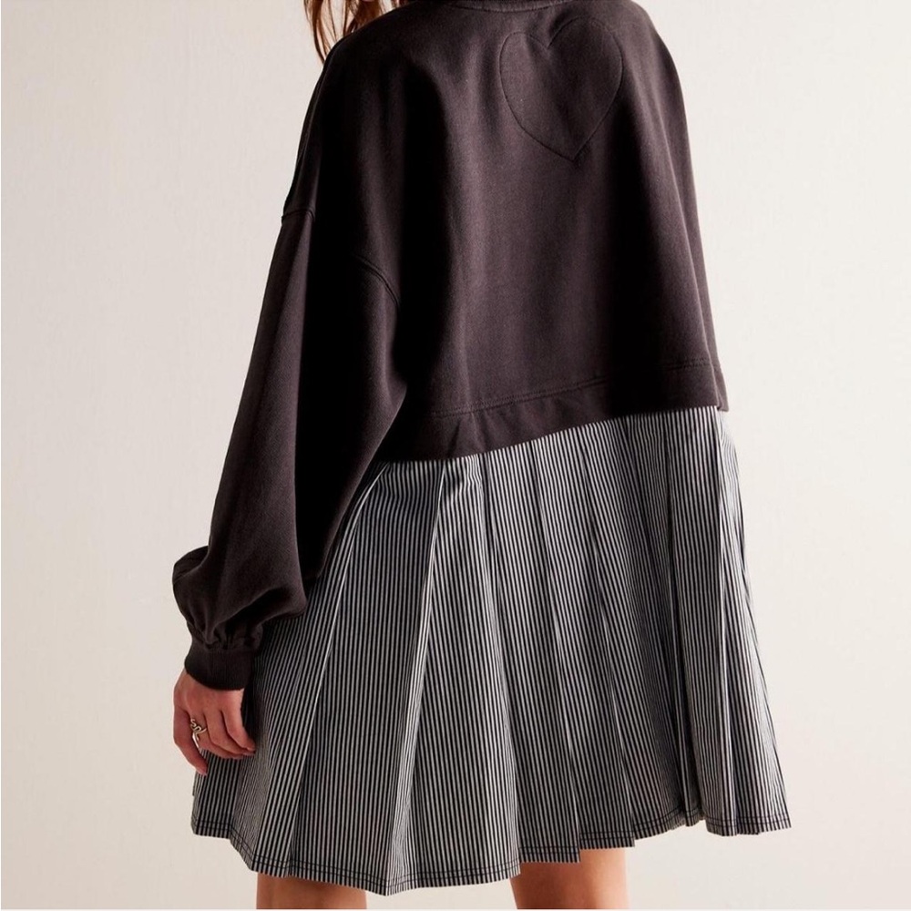 Free People Eleanor Striped Sweatshirt Dress - Picture 6 of 6